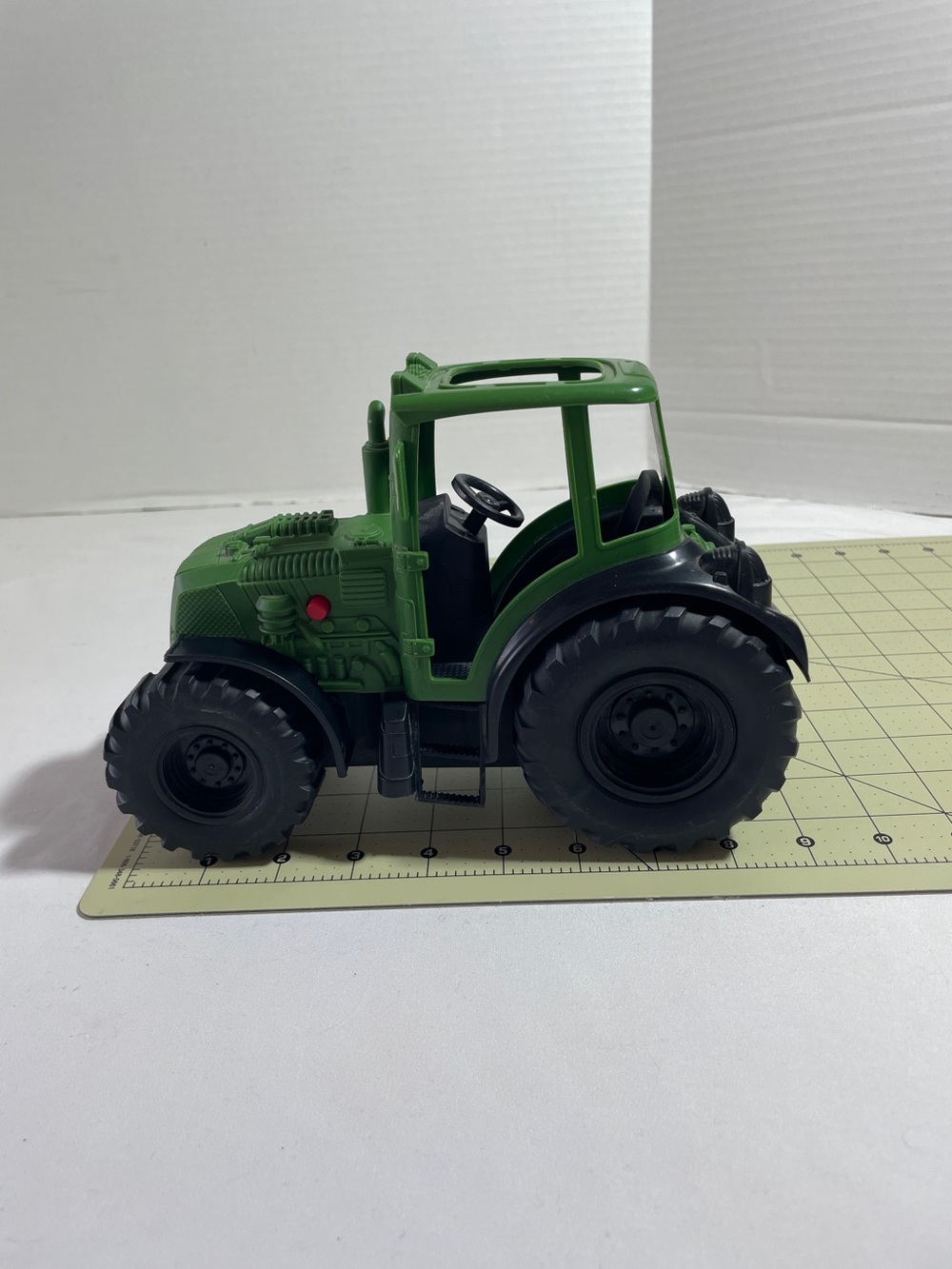 Green Toy Tractor With Lights And Sounds Works! 10"L  7" H